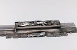 ILYA SCHOR (1904, Ukraine - 1961, New York) RARE AND IMPORTANT STERLING SILVER MEZUZAH. ILYA תמונה - 3