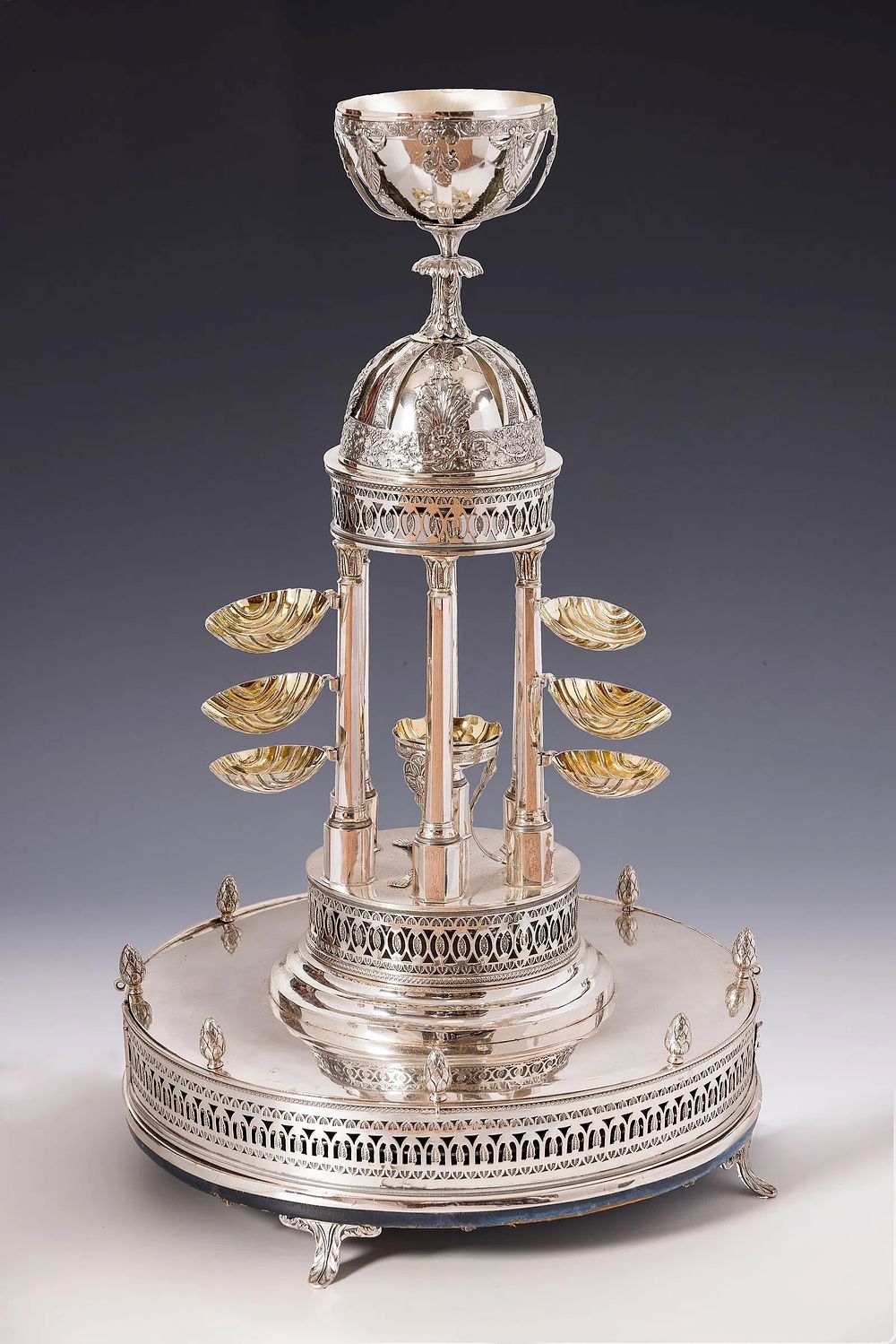 A RARE AND IMPORTANT NEOCLASSICAL SILVER PASSOVER COMPENDIUM. Berlin, 1817. By George Heinrich Steff
