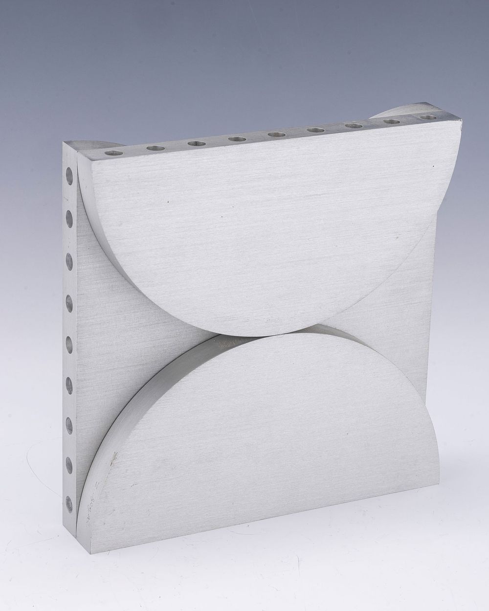 A RARE AND IMPORTANT FOUR SIDED MENORAH SCULPTURE BY ZELIG SEGAL. Jerusalem, c. 1998. Made from 