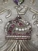 AN EXCEPTIONAL AMERICAN STERLING SILVER JEWELED TORAH SHIELD BY MILLWOOD JEWELERS. New York, c. תמונה - 11