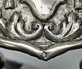 A RARE SILVER TORAH SHIELD. France (probably Strasbourg), c. 1850. Cartouche form. Embossed and תמונה - 3