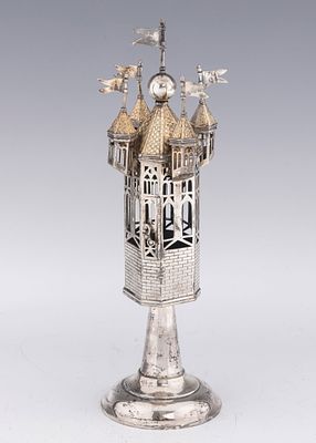 A LARGE AND WELL MADE SPICE TOWER BY WOLF HEKKER. Portugal, c. 1970. In earlier German tower 