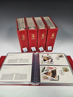 A MASSIVE FIVE BOOK COLLECTION OF BRITISH FIRST DAY COMMEMORATIVE COVERS. Great Britain. Each 