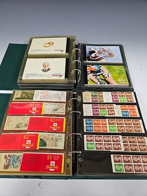 WORLD STAMPS: Containing unused booklets from Great Britain, Gibraltar, Guernsey, Hong Kong 