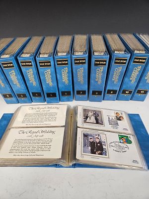 A MASSIVE COLLECTION OF FIRST DAY COVERS FROM GREAT BRITAIN. Consisting of 11 books, each with 