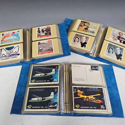 A COLLECTION OF 376 ROYAL MAIL SERIES POST CARDS. United Kingdom. Topics include famous people 