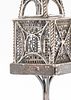 A SILVER SPICE TOWER. Vienna, c. 1890. On fourcupped feet and a square main section and tower תמונה - 2