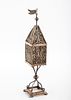 A FINE FILIGREE SPICE TOWER. Poland, 19th century. On a square base with a wire support system תמונה - 1
