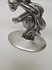 A ALUMINUM MENORAH SCULPTURE BY DON DRUMM (American, b. 1935). A LARGE ALUMINUM MENORAH תמונה - 2