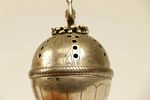 A RARE SILVER SPICE CONTAINER. Poland, c. 1800. Poland, c. 1810. On a round base connected by תמונה - 2
