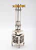 A MONUMENTAL STERLING SILVER HAVDALAH COMPENDIUM. On four stylized feet with a lattice work main תמונה - 1