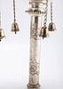 A LARGE AND HEAVY PAIR OF STERLING SILVER TORAH FINIALS BY MICHAEL STRAUSS. In the style of תמונה - 2