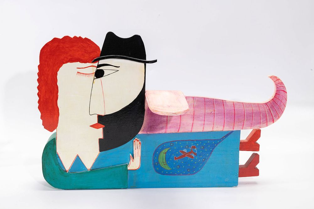 ELIYAHU SIDI - RABBI AND REBBETZIN AIRPLANE. Bernard Eliyahu Sidi (B. 1936, France).