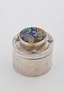A STERLING SILVER SPICE CONTAINER BY ILANA RAPPAPORT. American, c. 1990. Circular in form. the תמונה - 1
