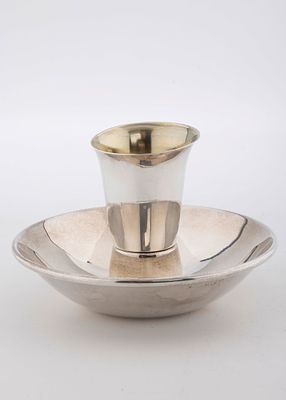 A STERLING SILVER SPICE MAYIM ACHRONIM BY BIER SILVERSMITHS. Israel, c. 1980. In the form of a 
