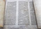 A COMPLETE SEFER TORAH. Germany, c. 1800. Ashenaz Beis Yosef. Present are fading and cracked תמונה - 1