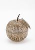 A SILVER FILIGREE SPICE CONTAINER IN THE SHAPE OF AN APPLE. Continental c. 1900Shaped as an תמונה - 1