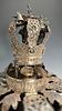 AN EXCEPTIONAL STERLING SILVER TORAH CROWN. American, c. 1900. THE BEST OF THE BEST. Sheer תמונה - 8
