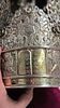 AN EXCEPTIONAL STERLING SILVER TORAH CROWN. American, c. 1900. THE BEST OF THE BEST. Sheer תמונה - 19