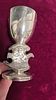 A HEAVY STERLING SILVER KIDDUSH CUP BY GEORGES WEIL NUMBER 1. London, 1980. Dove of Peace cup. תמונה - 4