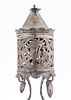 AN EARLY SILVER SPICE CONTAINER. Poland, c. 1840. On a sunflowe shaped supporting base with four תמונה - 2