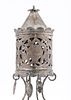 AN EARLY SILVER SPICE CONTAINER. Poland, c. 1840. On a sunflowe shaped supporting base with four תמונה - 3