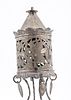 AN EARLY SILVER SPICE CONTAINER. Poland, c. 1840. On a sunflowe shaped supporting base with four תמונה - 4