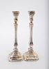 A PAIR OF STERLING SILVER SABBATH CANDLESTICKS. Italy, modern. By Beneditti. Classical form. תמונה - 1