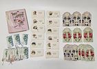 A COLLECTION OF OVER 400 JEWISH NEW YEARS AND RELATED CARDS ALL ANTIQUE. With English and תמונה - 1