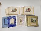 A COLLECTION OF OVER 400 JEWISH NEW YEARS AND RELATED CARDS ALL ANTIQUE. With English and תמונה - 3
