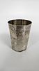 A VERY LARGE SILVER BEAKER. Augsburg, 18th century MAKER CXS. Cylindrical in form. Soft finish תמונה - 3