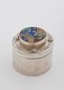 A STERLING SILVER SPICE CONTAINER BY ILANA RAPPAPORT. American, c. 1990. Circular in form. the תמונה - 1