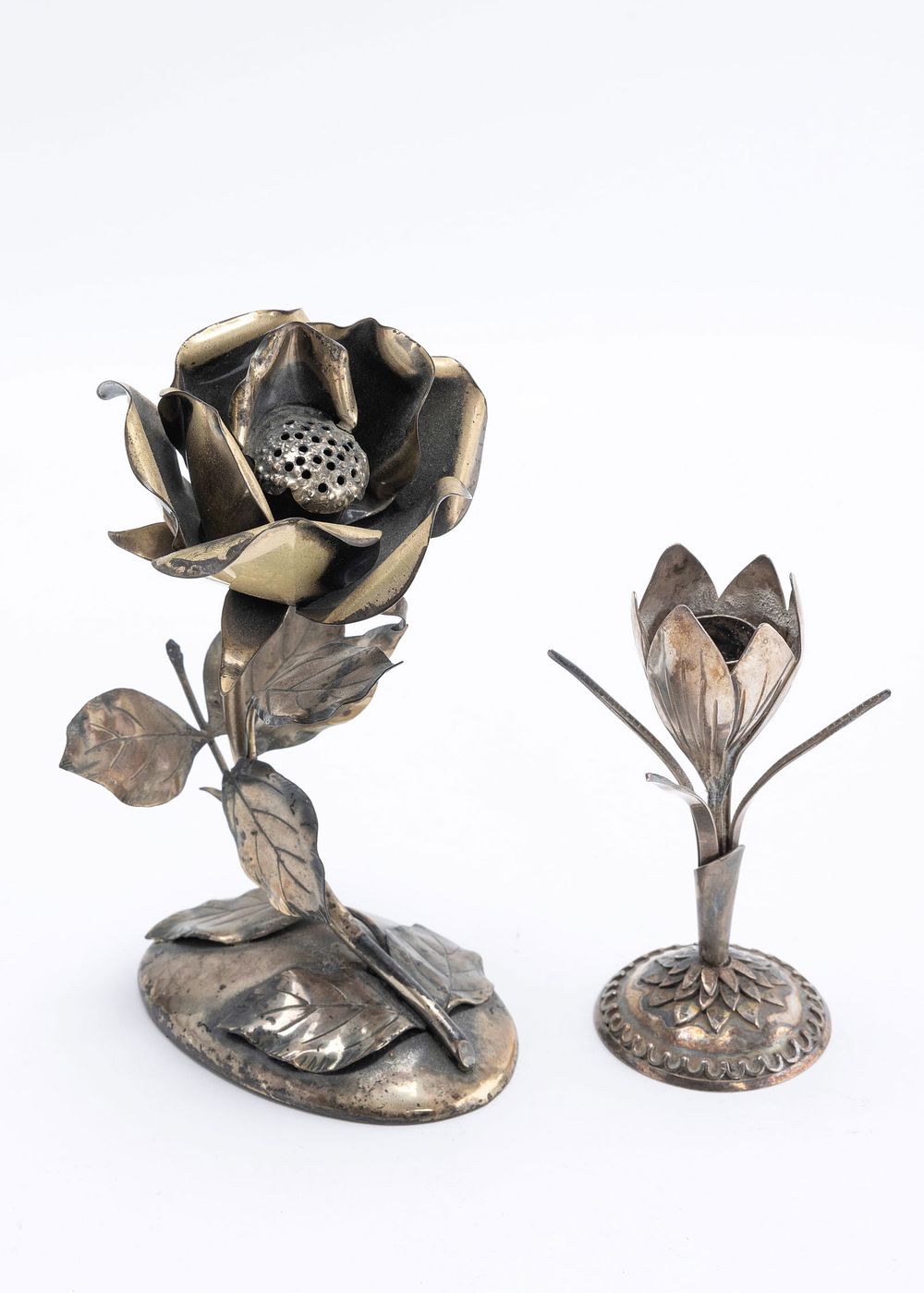 A STERLING SILVER SPICE CONTAINER AND HAVDALAH CANDLE HOLDER BY HANS TEPPICH (1904, Germany - 