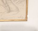 ABEL PANN (1883 - 1963). Pencil drawing on paper. Of Abraham and Isaac during the Akeidah. תמונה - 2