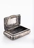 A RARE AMERICAN STERLING SILVER SNUFF BOX FROM THE CHEVRAH RABBI MIER PARMISHLANER. c. 1910. Eng תמונה - 2