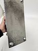 A LARGE ALUMINUM MENORAH SCULPTURE BY DON DRUMM (American, b. 1935). Abstract in design on תמונה - 2