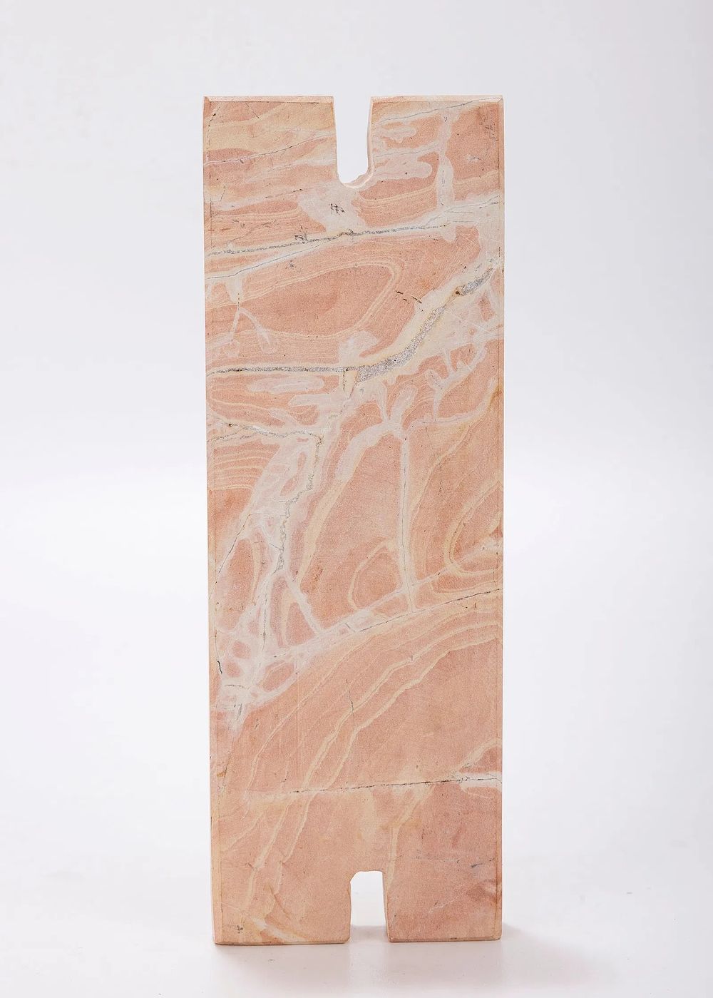 A JERUSALEM STONE MEZUZAH CASE. Israel, modern. Hand finished. 6.5” long