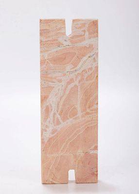 A JERUSALEM STONE MEZUZAH CASE. Israel, modern. Hand finished. 6.5” long