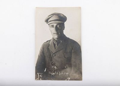 AN EARLY POST CARD OF ZIONIST JOSEPH TRUMPELDOR. Joseph Vladimirovich Trumpeldor was a Russian 