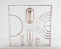 A SILVERPLATED MITZVAH SQUARE BY ZELIG SEGAL. Jerusalem, c. 1990. 42/230. Sqare shaped sculpture תמונה - 1