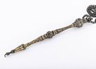 A MONUMENTAL PARCEL GILT SILVER TORAH POINTER. Germany, 18th century. Of massive form and תמונה - 1
