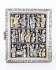 AN IMPORTANT GOLD AND SILVER CIGARETTE BOX BY ILYA SCHOR GIVEN TO THE ARTIST MANE - KATZ. New York,תמונה - 1