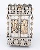 A MAGNFICENT SILVER AND GOLD MEZUZAH BY ILYA SCHOR. New York, c. 1950. Magnficently crafted. תמונה - 1