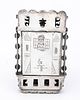 A MAGNFICENT SILVER AND GOLD MEZUZAH BY ILYA SCHOR. New York, c. 1950. Magnficently crafted. תמונה - 3