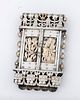 A MAGNFICENT SILVER AND GOLD MEZUZAH BY ILYA SCHOR. New York, c. 1950. Magnficently crafted. תמונה - 4