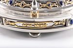 A MAGNIFICENT STERLING SILVER MENORAH BY SWED MASTER SILVERSMITHS. Crafted from Rhodium plated תמונה - 10