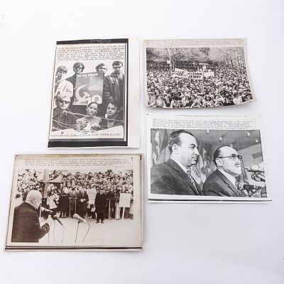 A COLLECTION OF ORIGINAL PRESS PHOTOGRAPHS OF THE SOVIET AND SYRIAN JEWRY FREEDOM EFFORTS. Mostly 