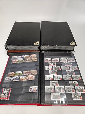 A LARGE MINT WORLD STAMP COLLECTION: FLAGS SHIPS AND UNIFORMS. A large 5 album collection with 