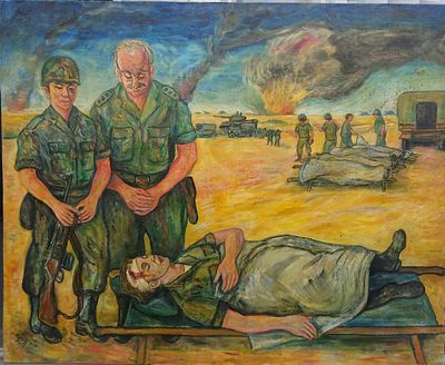 שמן על קרטון חתום מידות 70X87 סמ 
לא ממוסגר