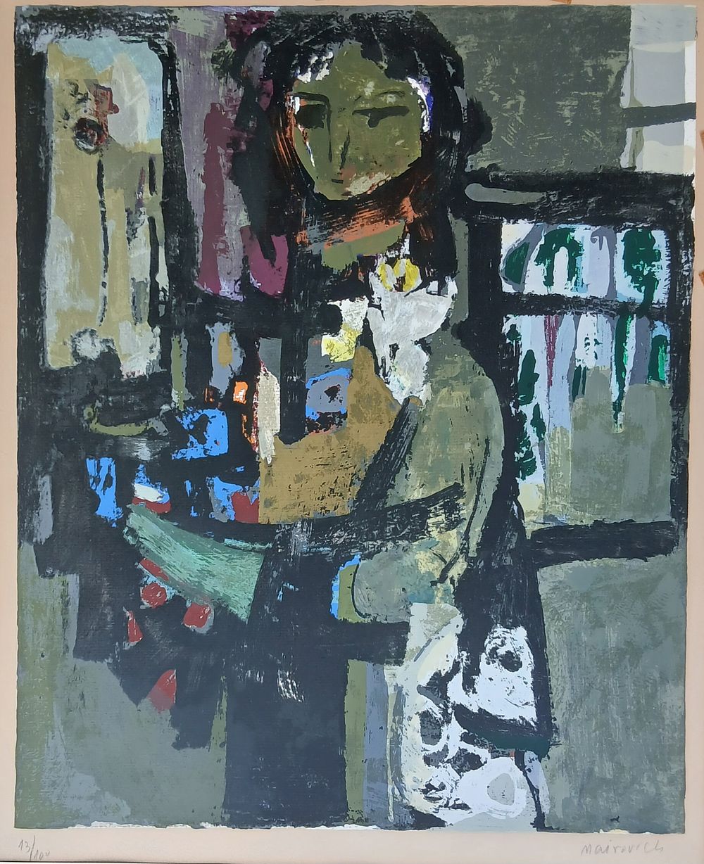 צבי מאירוביץ - ליטוגרפיה חתומה וממוספרת מידות 50X60 סמ 
לא ממוסגר